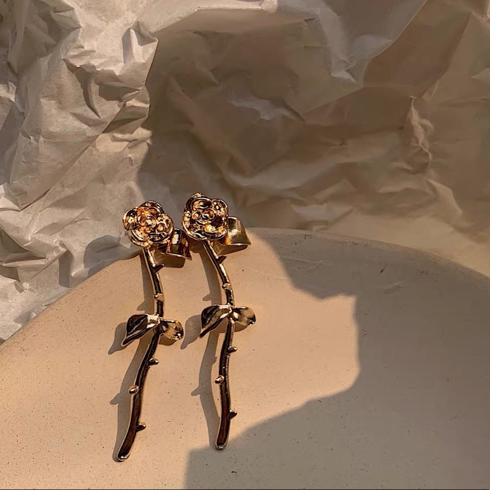 Golden Rose earrings
